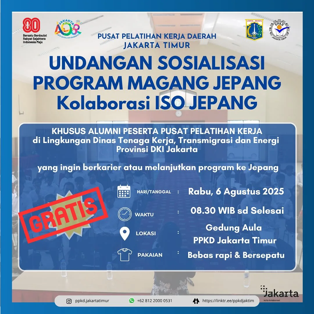 UNDANGAN SOSIALISASI PROGRAM MAGANG JEPANG – PPKD KABUPATEN TEMANGGUNG
